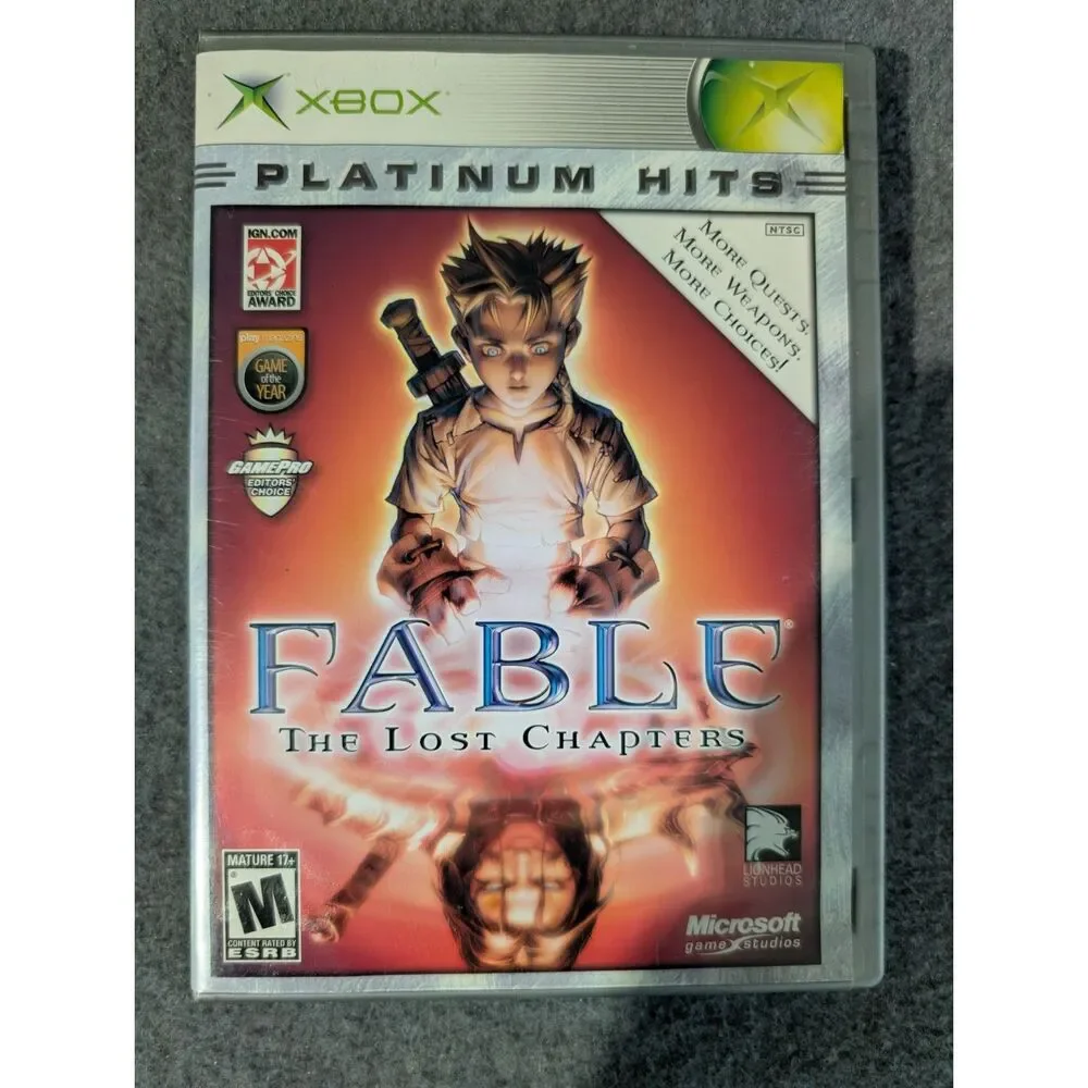 Fable: The Lost Chapters Xbox Game - Platinum Hits CIB Complete with Manual